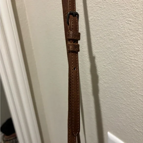 Frye Melissa Top Handle Leather Crossbody Bag in Dark Brown - Picture 4 of 6